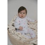 Dodo's Baby Organik Pamuk 2 Li Soft Ayıcık ve Pembe Ekose Kız Bebek Uyku Tulumu - 00-Beyaz - 3 - 6 Ay