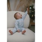 Dodo's Baby Organik Pamuk Soft Ekose Mint Bebek Uyku Tulumu - 00-Beyaz - 3 - 6 Ay