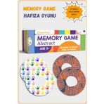 DoerKids Abstract Memory Game - Eşleştirme Beceri Hafıza Oyunu - 4 Farklı Kullanım