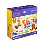 DoerKids Hayvanlar Yoga Sınıfı Eğlenceli Mini Puzzle 3-7 Yaş - 40 Parça
