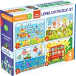 DoerKids Taşıt Puzzle 4 In 1 Puzzle