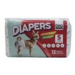 Dog Choice Diapers Köpek Bağlama Bezi S Boy 12’li Paket Erkek Köpek İçin Hijyen Bezi
