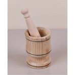 Doğa Ahşap Havan Büyük Boy 12 cm - 1 Adet