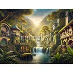 Doğa Ile Bütünleşmiş Fantastik Bir Arka Plan, 200X150CM, Stüdyo Fonu