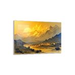 Doğa Manzaralı Cam Tablo - Anadolu - Yatay Motif 03-009, 100 x 70