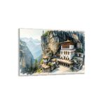 Doğa Manzaralı Cam Tablo - Anadolu - Yatay Motif 03-074, 65 x 45