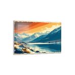 Doğa Manzaralı Cam Tablo - Anadolu - Yatay Motif 03-090, 45 x 30
