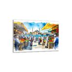 Doğa Manzaralı Cam Tablo - İstanbul - Yatay Motif 02-039, 100 x 70