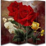 Doğa Temalı Özel Tasarım Paravan Room Divider 180 x 200 cm - 223 x 200 - Renkli