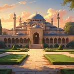 DOĞA VE MANZARA YATAY TARİHİ OSMANLI MİMARİSİ 04 ÇERÇEVESİZ 90X60CM PVC TABLO