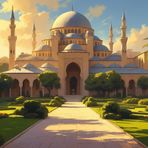 DOĞA VE MANZARA YATAY TARİHİ OSMANLI MİMARİSİ 05 ÇERÇEVESİZ 90X60CM PVC TABLO