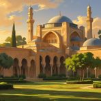 DOĞA VE MANZARA YATAY TARİHİ OSMANLI MİMARİSİ 08 ÇERÇEVESİZ 90X60CM PVC TABLO