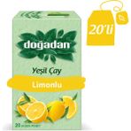 Doğadan Limonlu Yeşil Çay 20 Adet Ferahlatıcı Lezzet ve Bitki Çayı Özelliği ile