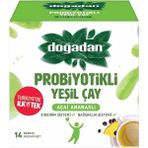 Doğadan Probiyotikli Yeşil Çay - Açai ve Ananas Aromalı, 14'lü Paket, Zengin Vitamin ve Mineral İçeriği ile Gün Boyu Enerji