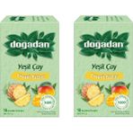 Doğadan Tropik Tatlar Poşet Yeşil Çay 18'li x 2 Adet - 1 Adet