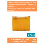 Doğal %100 Saf Özel Üretim Saç Cilt Vücut Kullanım Cilt Sıkılaştırıcı Safran Sabunu 5 Adet