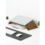 Doğal Ağaç Laptop Masa Standı Ve Yükseltici Notebook Tutucu, Ceviz