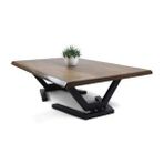Doğal Ağaç Masif Hibrit Kütük Masa ve Sehpa 60 cm x 120 cm