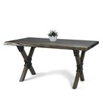 Doğal Ağaç Masif Kütük Masa 75 cm x 145 cm ( Ağaç Ayak )