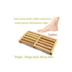Doğal Ahşap Ayak Masaj Aleti Refleksoloji Roller Terapi Ayak Tabanı Dayanıklı Dalgalı Kan Dolaşımı