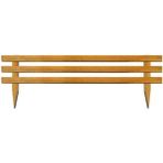 Doğal Ahşap Bahçe Çiti, 100X40 Cm, Beyaz, Sınır Işlevli, Dayanıklı ve Estetik - Seçenek 1 - Ahşap - Beyaz