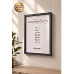 Doğal Ahşap Çerçeve -Boş Çerçeve-Resim Çerçevesi, Poster Puzzle Çerçevesi (Ön Korumalı,postersiz) - Siyah - 15x21