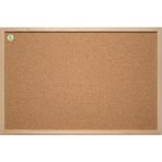 Doğal Ahşap Çerçeve Mantar Pano 30X45 Cm, Şık ve Kullanışlı Dekorasyon Ürünü - Açık Beyaz - Gri - Seçenek 1