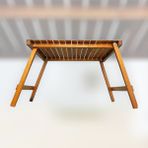 Doğal Ahşap Katlanır Kamp Piknik Masası - 75 x 50