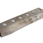 Doğal Ahşap Kütük Mumluk Altılı, 00293051611