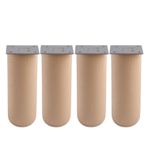 Doğal Ahşap Silindir Ayak 18 Cm Set Mobilya Koltuk Kanepe Sehpa Masa Ayağı Ayakları 4 Adet