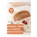 Doğal Ahşap Tarak – Bebek ve Çocuklar İçin Nazik Saç Tarak – Elektriklenme Önleyici ahsaptarak