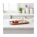Doğal Akasya Ağacından Sunum Tabağı, Akasya Meze Tabağı, Peynir Sunum Tabağı, Salata Tabağı (25CM*14CM*1.5CM) - standart