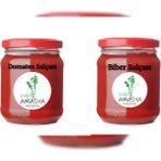 Doğal Amasya Domates ve Biber Salçası BÜRÜT1KG Cam Kavanoz - 2 kg