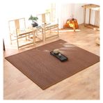 Doğal Bambu Elyaf Japon Tarzı Büyük Alan Halı Balkon Çay Masa Örtüsü Bay Mat 15 cm Kalın kaymaz Bambu Kilim
