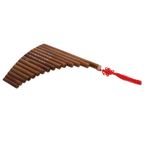 Doğal Bambu Pan Flüt 15 Boru G Tonu Yetişkinler Ve çocuklar Için Geleneksel Çin Müzik Aleti Tava boruları Bambu Ve Ahşap