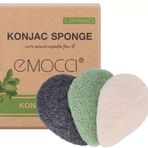 Doğal Bio Konjac sünger yüz temizleme süngeri, aktif karbon peelingli, bambudan, hassas vücut cildi için süper yumuşak