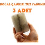 Doğal Çankırı Tuz Sabunu - 3 ADET