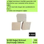 Doğal Cilt Nemlendirici Zeytinyağı Sabunu Özel Üretim Tüm Cilt Tipleri Için Uygun 4 Adet 100GR