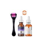 Doğal Eczane Kaş Kontürü Silme Serumu + Vitamin C Aydınlatıcı Serum + Dermaroller 60 ml Set