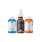 Doğal Eczane Tca Peeling %10 Yüzeysel Peeling + Vitamin C Serum + Neutralize Solüsyon 130 ml = üçlü set