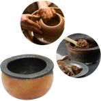 Doğal El Yapımı Fırınlanmış Toprak Güveç Tencere Eskişehir Malı Kırılmaz Çatlamaz - 15 x 26 cm
