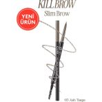 Doğal Görünüm Sunan Ultra Ince Uçlu Çift Taraflı Kaş Kalemi Clıo Kill Brow Slim Brow (03 Ash Taupe) - Kahverengi