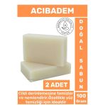 Doğal Güzel Kokulu Derinlemesine Cilt Yüz Temizleyici Nemlendirici Organik Acıbadem Sabunu 2 Adet