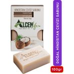 Doğal Hindistan Cevizi Sabunu 100 gr Besleyici Nemlendirici Cilt Bakım Temizlik Peeling Vegan Işıltı