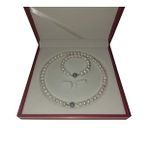 Doğal Inci Kolye Bileklik Set, Mıknatıs Kapamalı