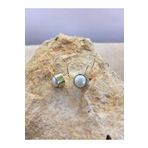 Doğal İnci Taşlı Otantik Gümüş Kadın Küpe 925 Ayar Mini Küpe Inci Taşlı Küpe