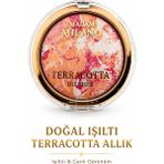 Doğal Işıltı Terracotta Allık 3 Ton Tek Ürün Şeftali Pembe Işıltılı Blush Sudedi Home