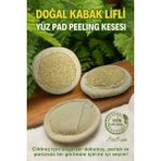 Doğal Kabak Lifi Yüz Pad Peeling Kesesi - Siyah Nokta, Leke Cilt Problemi Karşıtı, Cilt Yenileyici