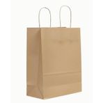 Doğal Kahverengi Kraft Çanta - 25x12x31 cm İçten Saplı Karton Çanta - Baskısız, Dayanıklı Ambalaj ve Hediye Çantası (Geri Dönüştürülebilir) (50)