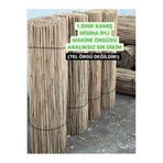 Doğal Kamış Hasır Çit 1m X 5m Doğal Bambu -bahçe Çiti - Gölgelik Hasır -tavan Dekorasyon